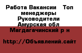 Работа Вакансии - Топ-менеджеры, Руководители. Амурская обл.,Магдагачинский р-н